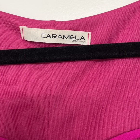 Pink mini dress with cross cross detail. Slip on - Picture 2 of 3